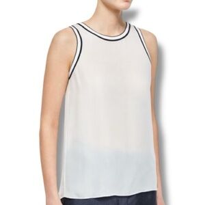 Rag & Bone 100% Silk black and white tank top | Medium